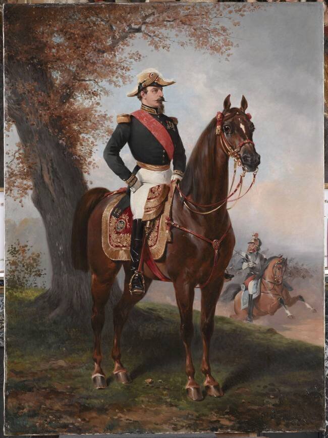 Napoléon III à cheval Alfred Dedreux (d'après)