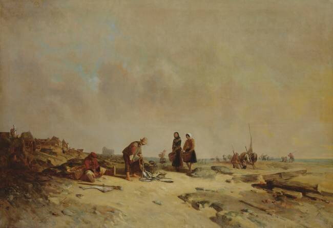 Neap Tide at Audreselles Philippe Auguste Jeanron