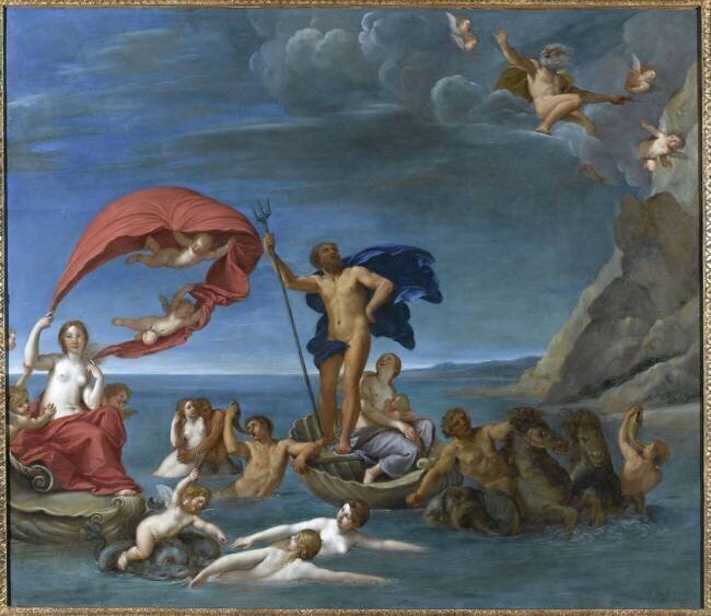 Neptune et Amphitrite ou Allégorie du monde marin Francesco Albani