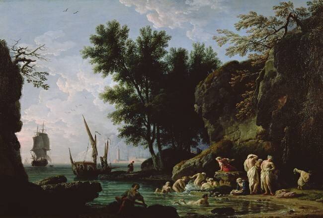 Nymphs bathing in the morning Joseph Vernet