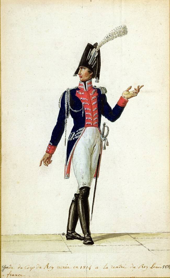 Officer of the Garde du Corps of King Louis XVIII Pierre Antoine Lesueur