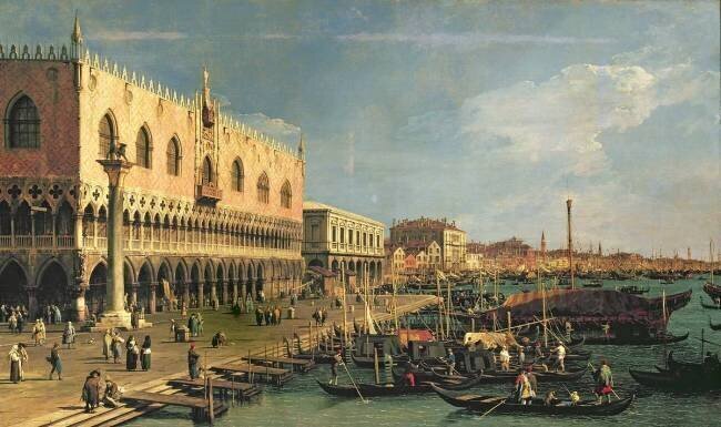 Palazzo Ducale and the Riva degli Schiavoni, Venice Canaletto