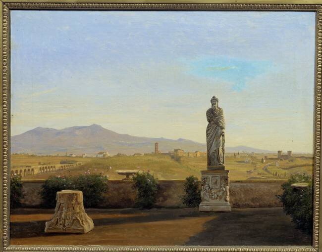 Panorama from Villa Mattei Constantin Hansen