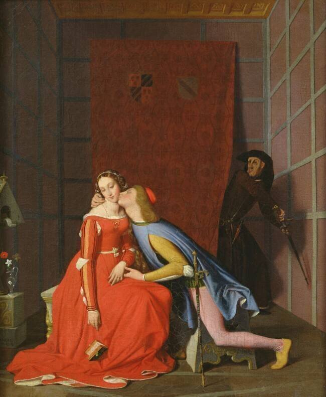 Paolo and Francesca Jean-Auguste-Dominique Ingres