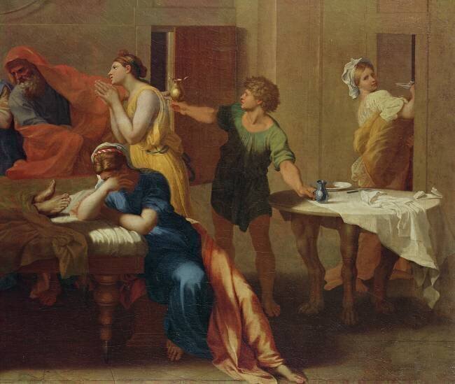 Passing the oil Nicolas Poussin