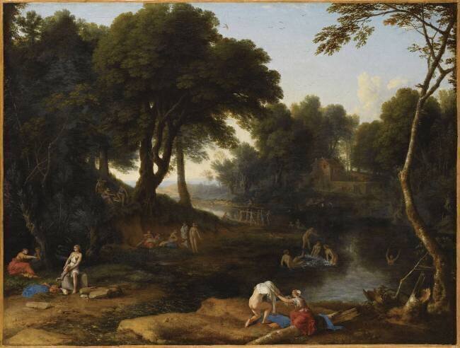 Paysage aux baigneuses Laurent de La Hyre