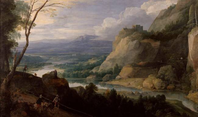 Paysage aux piqueux Jacques Fouquières