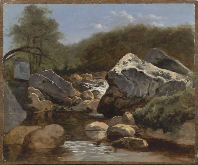 Paysage aux rochers (Auvergne) Théodore Rousseau