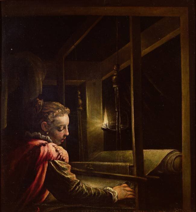 Penelope Undoing her Tapestry Leandro Bassano