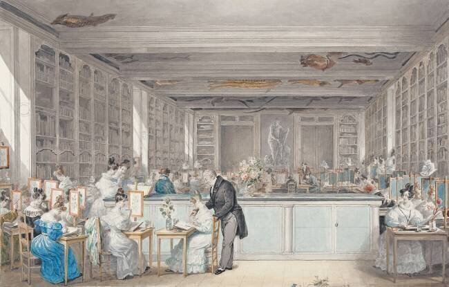 Pierre-Joseph Redouté's School of Botanical Drawing in the Salle Buffon in the Jardin des Plantes Julie Ribault