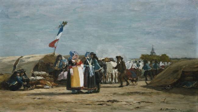 Pilgrimage in Finistere Eugène Boudin