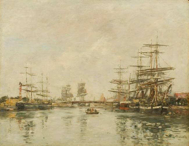 Port d'Honfleur Eugène Boudin