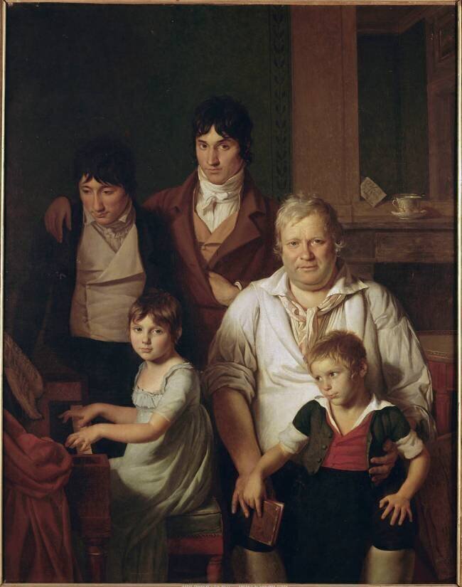 Portrait de famille ; dit autrefois Michel Gérard, membre de l'Assemblée nationale en 1789, Jacques-Louis David