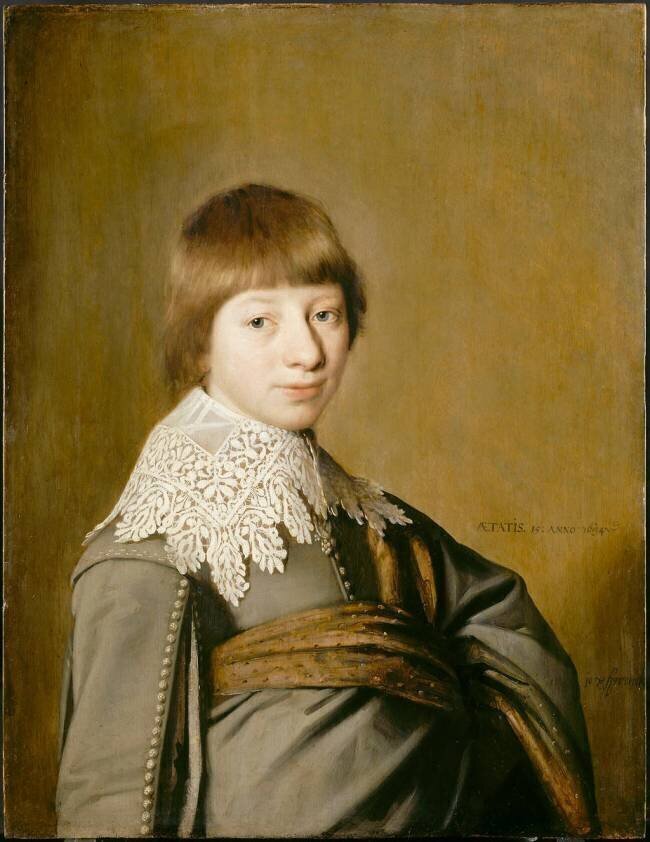 Portrait d'un garçon de quinze ans Jan Cornelisz Verspronck