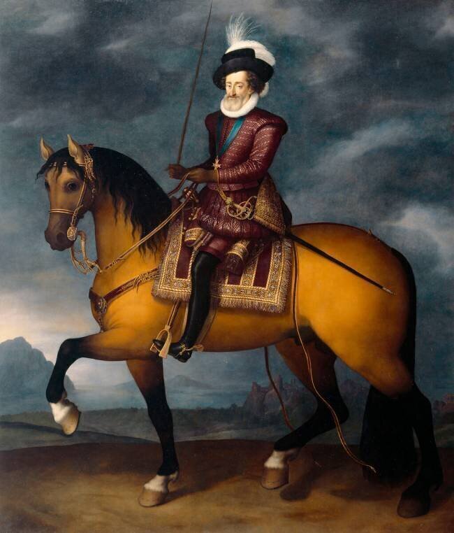 Portrait équestre de Henri IV Guillaume Heaulme