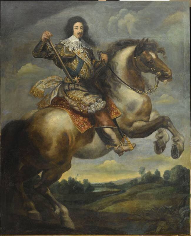 Portrait équestre de Louis XIII, roi de France (1601-1643) Claude Deruet