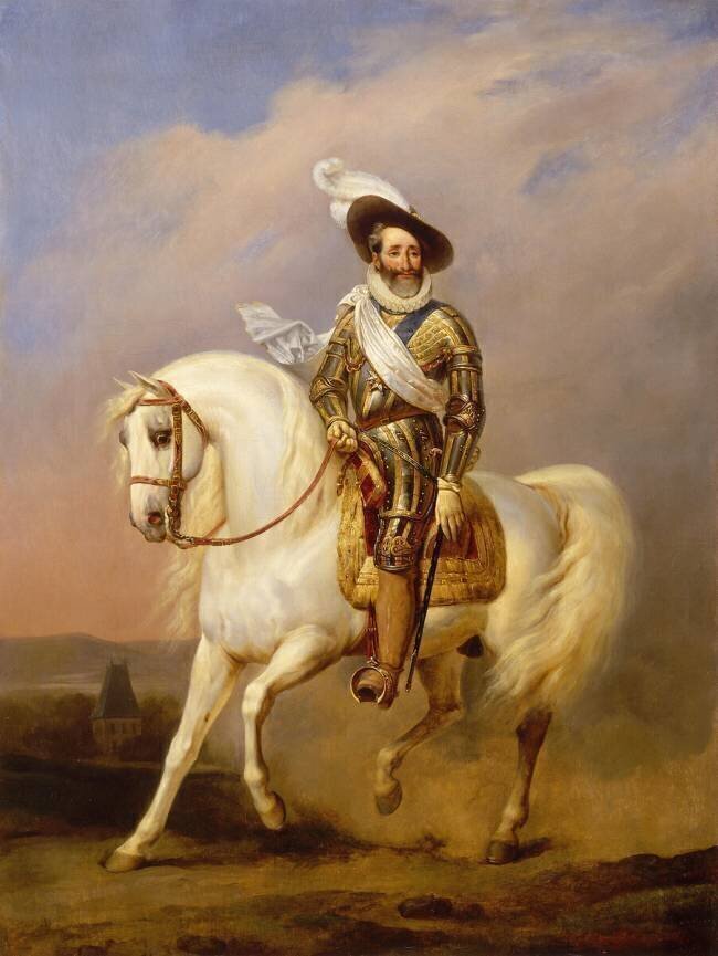 Portrait équestre d'Henri IV Jean-Baptiste Mauzaisse