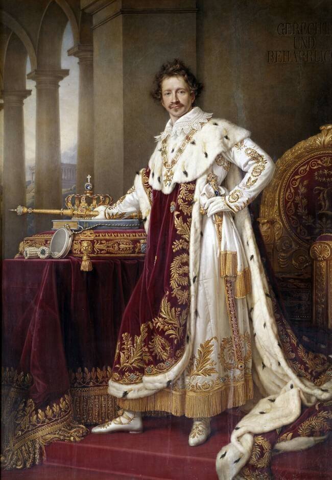 Portrait en pied de Louis I de Baviere Joseph Karl Stieler
