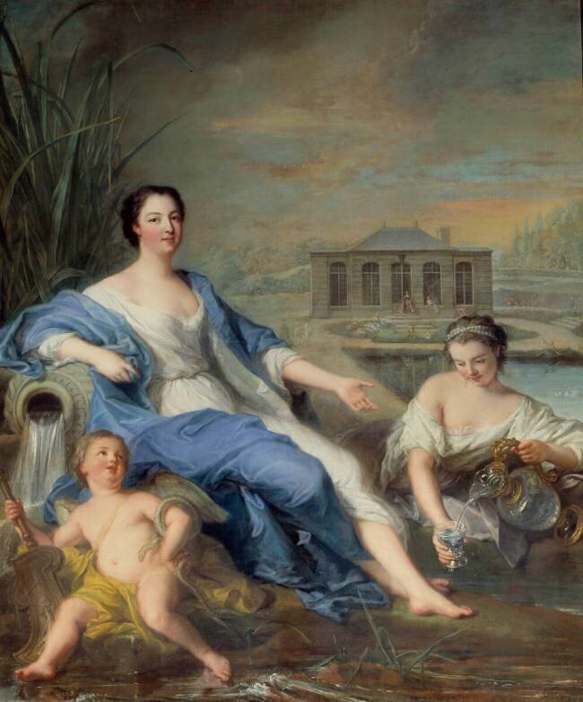 Portrait en pied de Marie Anne de Bourbon dit Mademoiselle de Clermont Jean-Marc Nattier