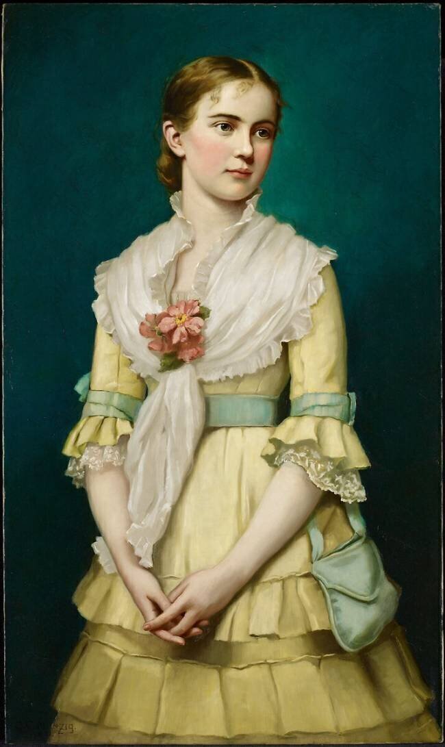 Portrait of a Young Girl George Chickering Munzig
