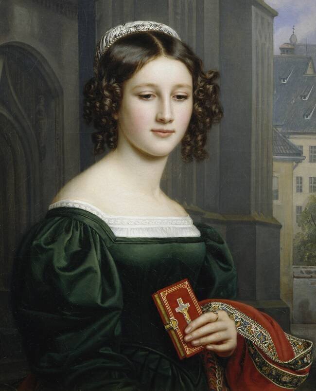 Portrait of Anna Hillmaier Joseph Karl Stieler