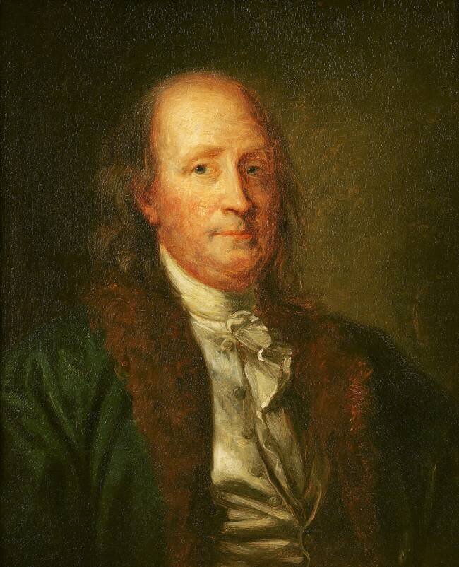 Portrait of Benjamin Franklin George Peter Alexandre Healy