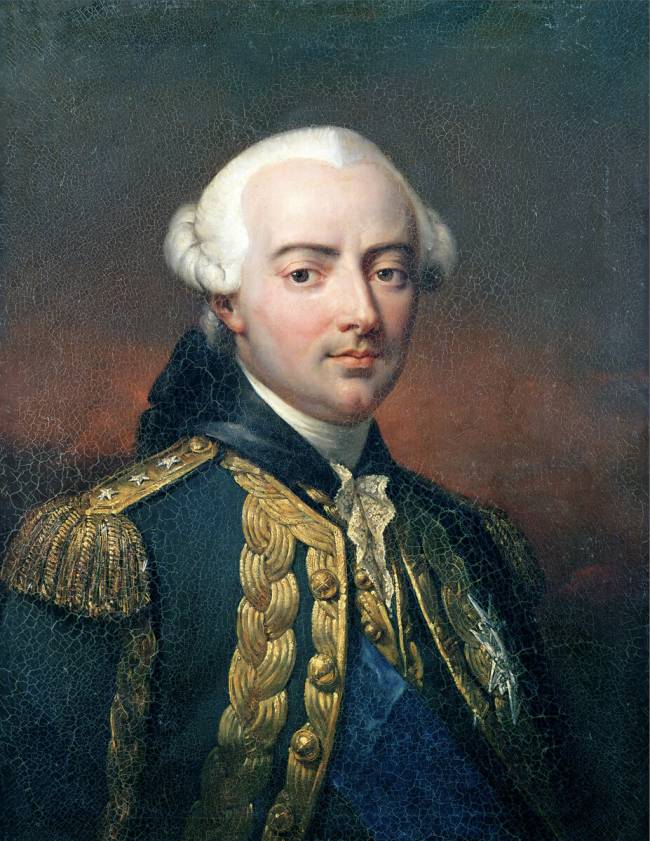 Portrait of Charles Henri (1729-94) Count of Estaing Jean-Pierre Franque
