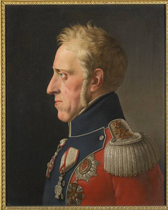 Portrait of Frederick VI of Denmark Christoffer Wilhelm Eckersberg