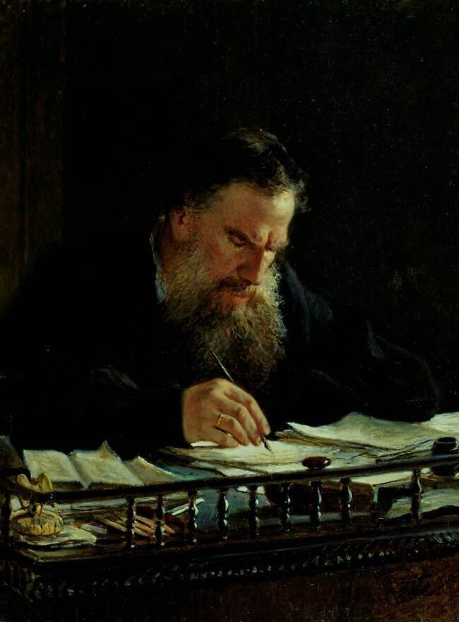 Portrait of Lev Tolstoy Nikolaï Gay