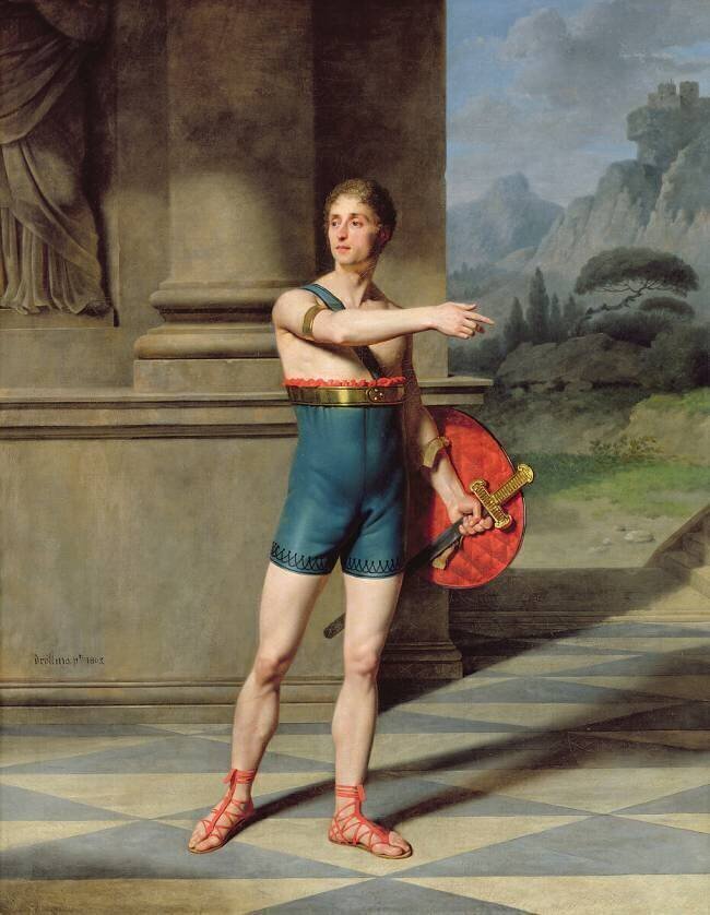 Portrait of Nicolas Baptiste in the role of Horace Martin Drolling