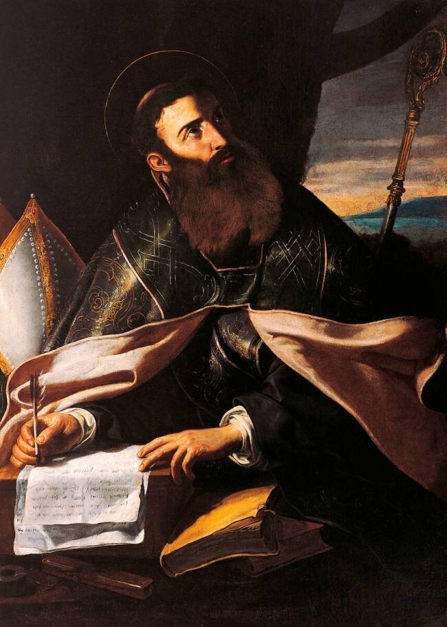 Portrait of St. Augustine of Hippo Cecco del Caravaggio