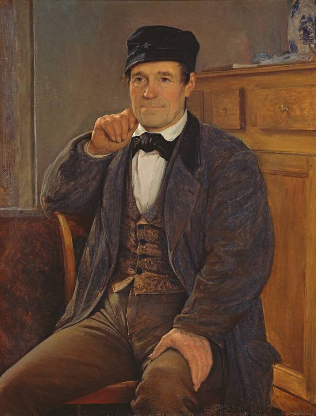 Portrait of the father of the artist Louis Pion