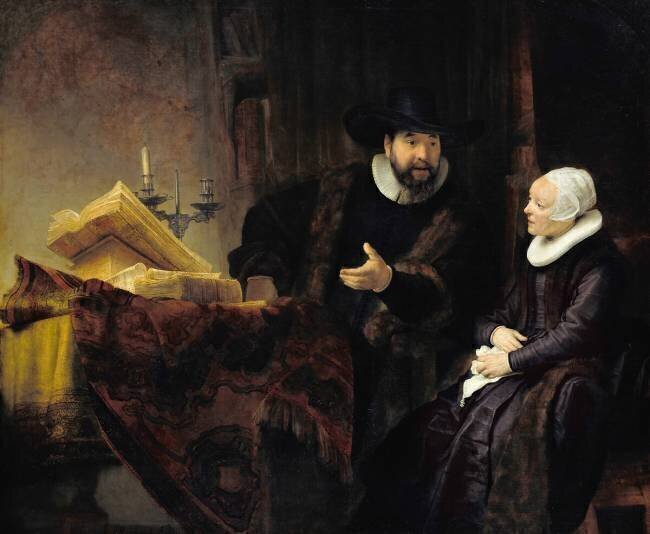 Portrait of the Mennonite Preacher Rembrandt