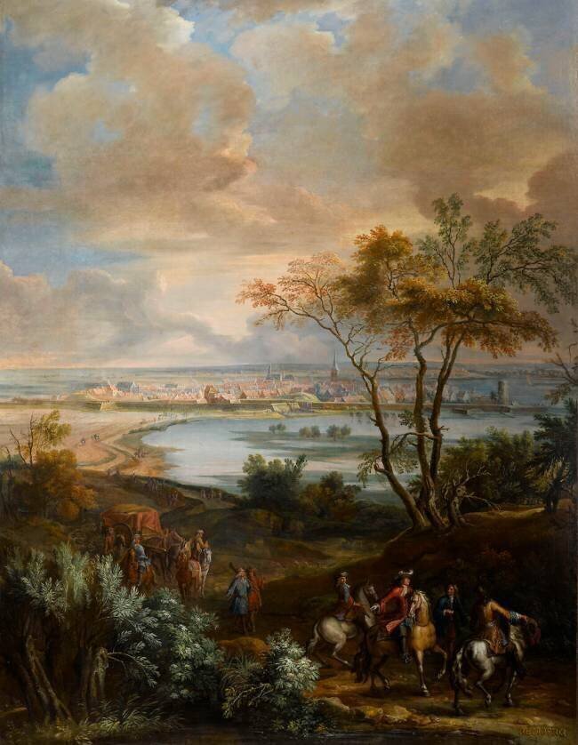 Prise de Rhinberg (Rheinberg), le 6 juin 1672 par Louis XIV Pierre Denis Martin