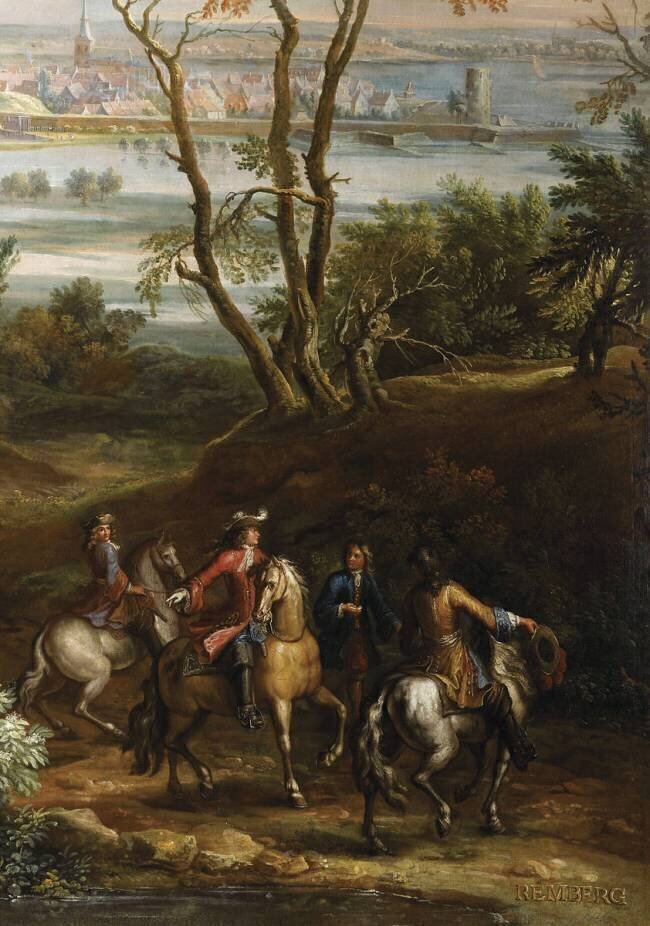 Prise de Rhinberg (Rheinberg), le 6 juin 1672 par Louis XIV Pierre Denis Martin