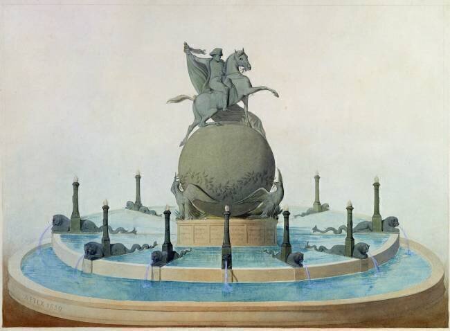 Project for the monument to the glory of Napoleon Antoine Etex
