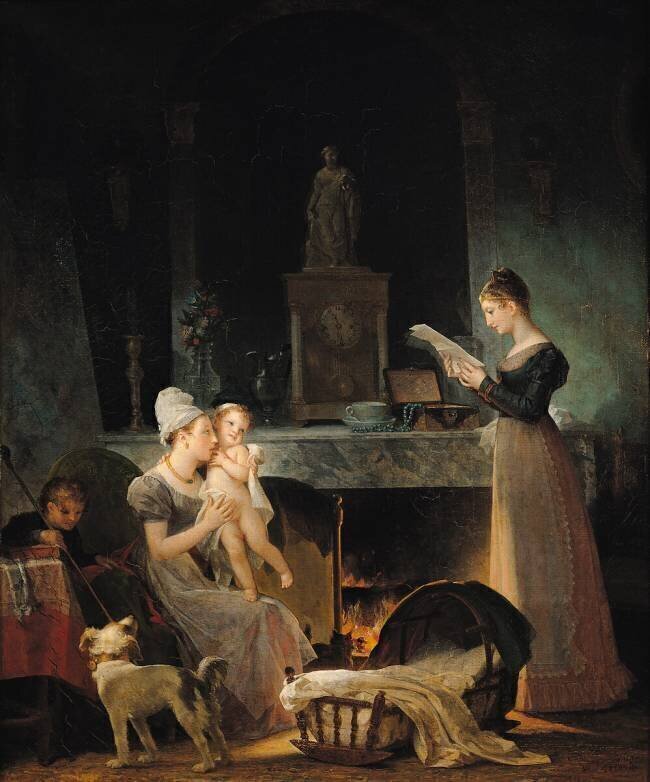 Reading the Letter Marguerite Gérard