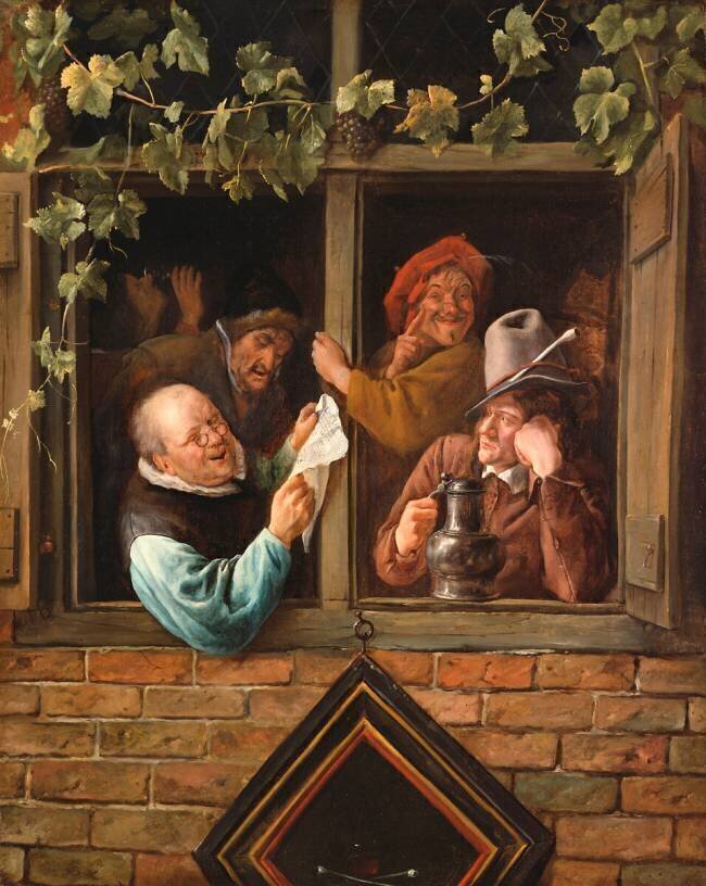 Rhétoriciens à une fenêtre Jan Steen
