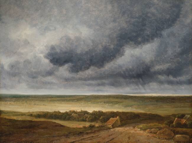 Road near a village Georges Michel