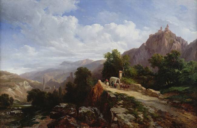 Road to Tyrol Jules Coignet