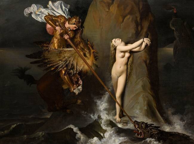 Roger délivrant Angélique Jean-Auguste-Dominique Ingres