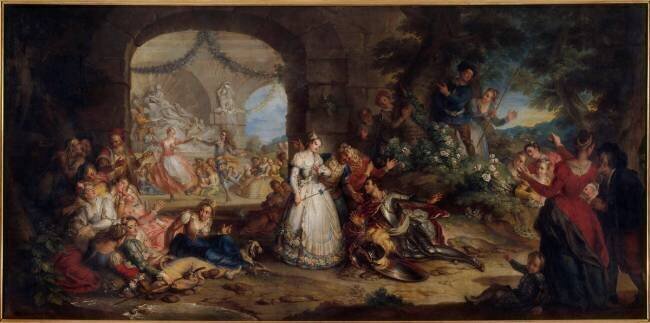 Roland apprend par les bergers la perfidie d'Angélique Charles-Antoine Coypel