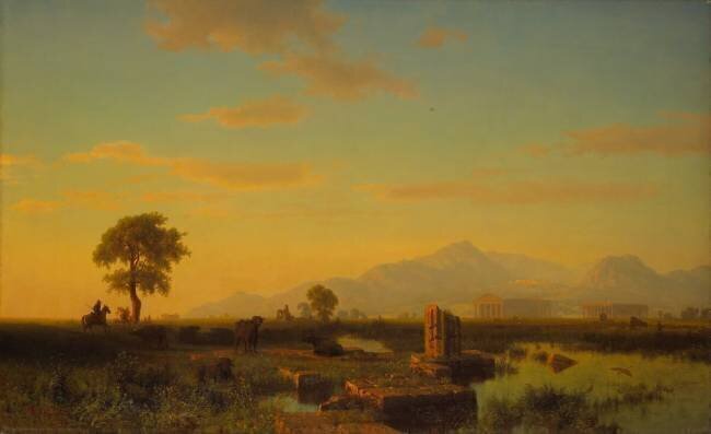 Ruins of Paestum Albert Bierstadt