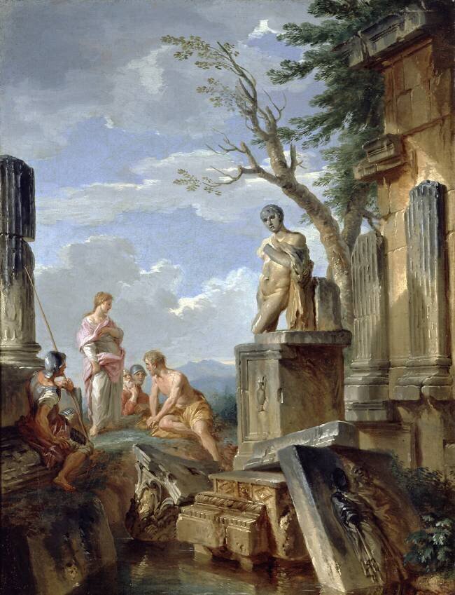 Ruins with a Sibyl and other Figures Giovanni Paolo Pannini