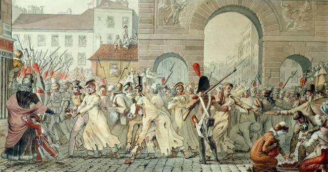 Russian Prisoners Paraded on the Boulevard Saint-Martin after the Battle of Montmirail Etienne-Jean Delécluze