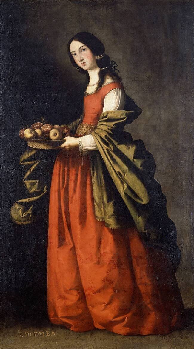 Saint Dorothea Francisco de Zurbaran