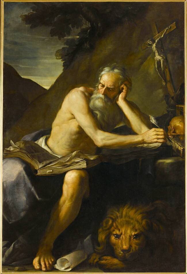Saint Jérôme en méditation Sisto Badalocchio