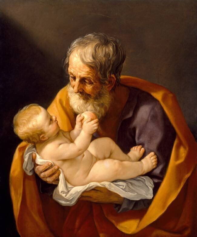 Saint Joseph and the Christ Child Guido Reni
