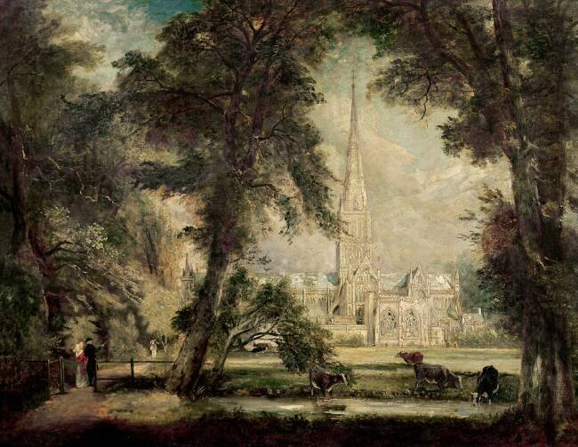 Salisbury Cathedral from the Bishop's Grounds John Constable