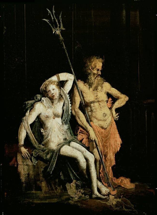 Scene of Hell: detail showing Hades and Persephone François De Nomé